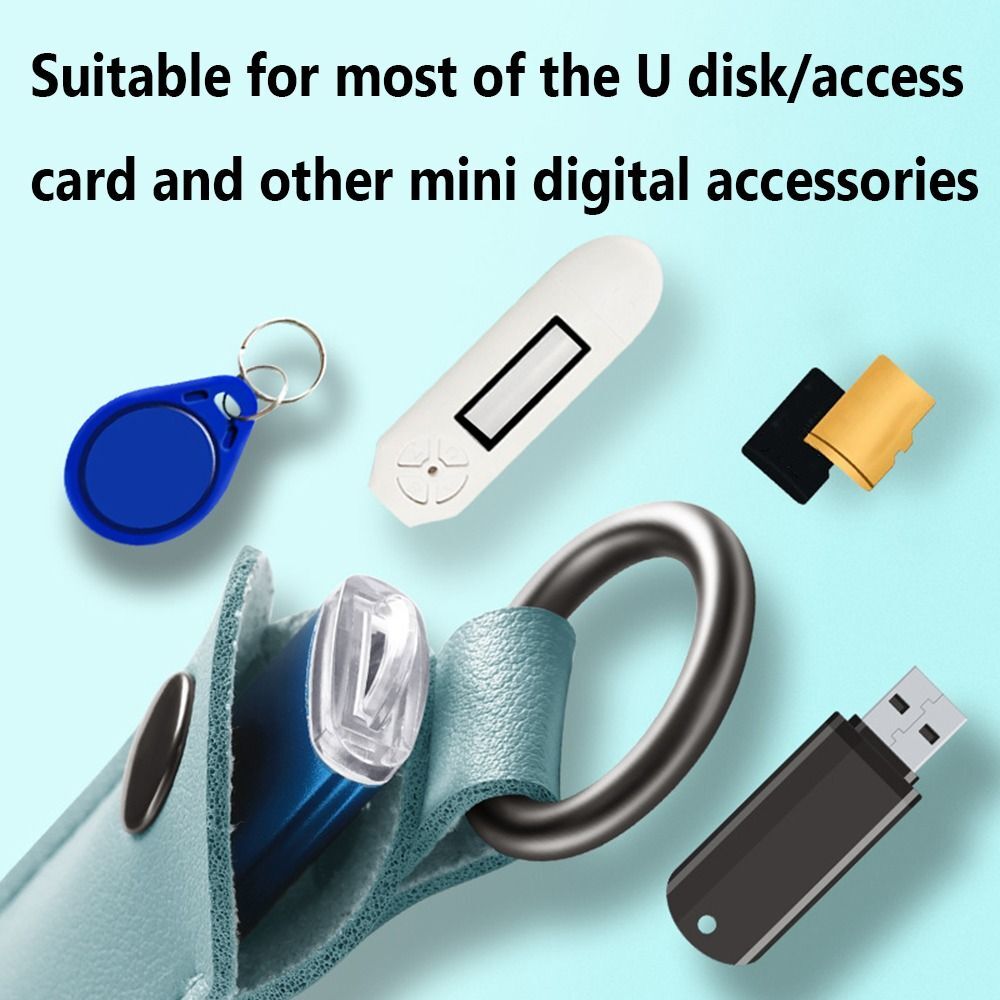 Holder Key Ring U Disk Pouch Memory Stick Case Storage Bag USB Flash Drive