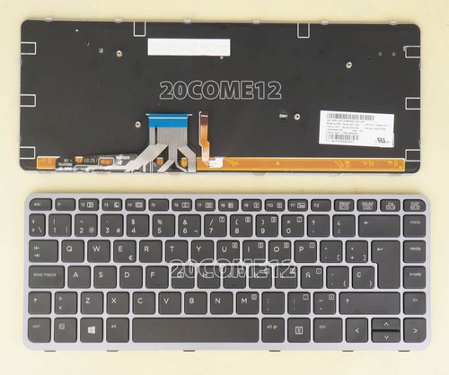 New for HP elitebook folio 1040 G1 1040 G2 Keyboard Spanish Teclado Backlit - 第 1/2 張圖片