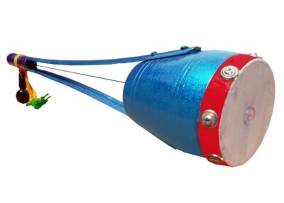 Wooden Ektaraa For Indian Folk And Classic Music Professional 18 Inches Blue E1