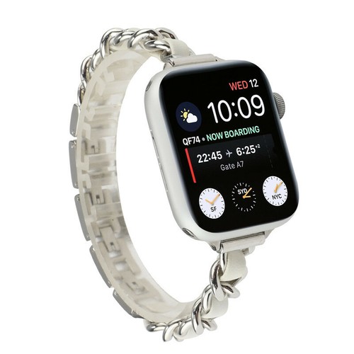 Women Luxury Band for Apple Watch Strap Thin Stainless Steel + Leather 42mm 38mm - Picture 9 of 15