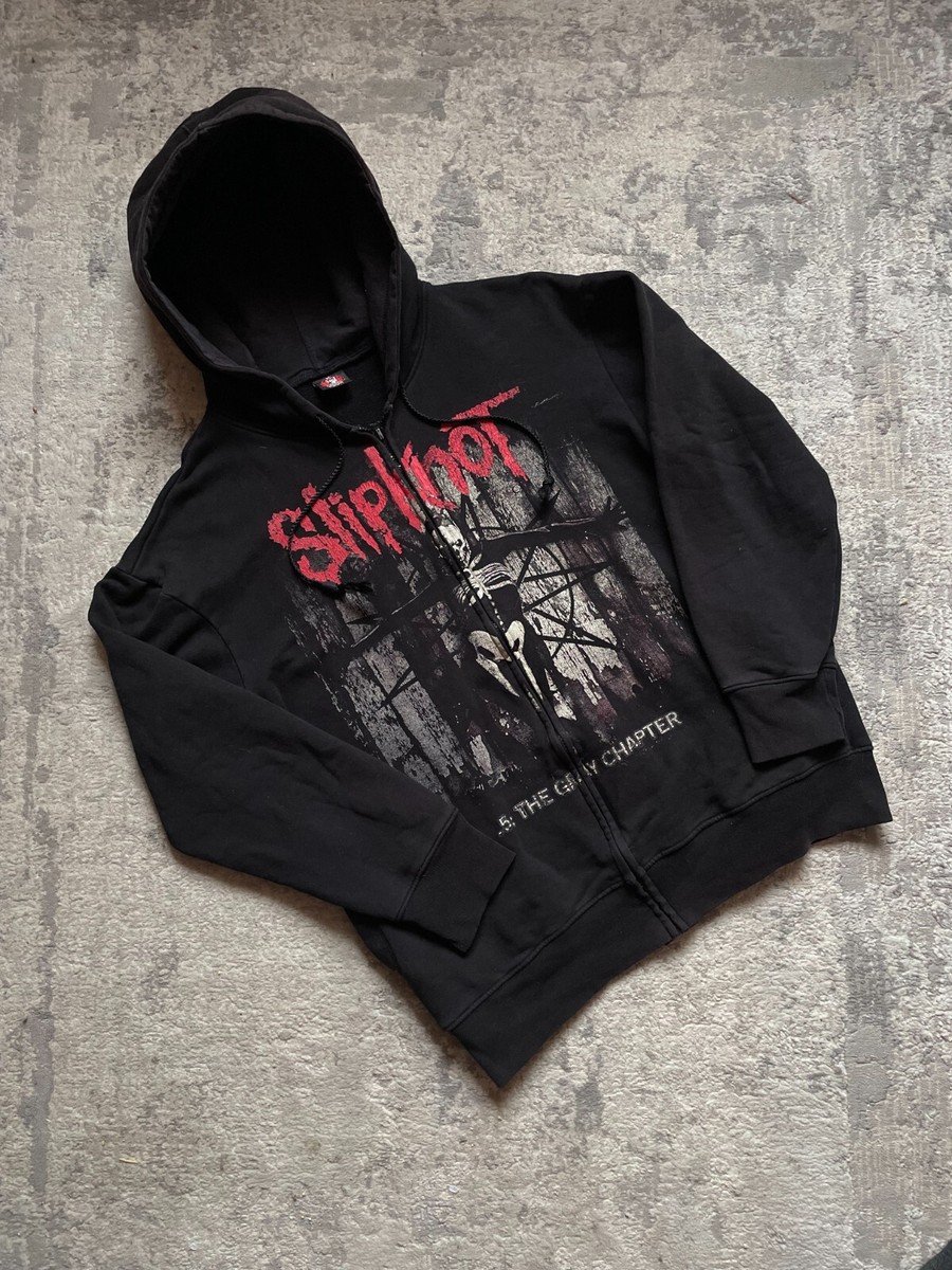 VINTAGE SLIPKNOT THE GRAY CHAPTER ZIP HOODIE | eBay