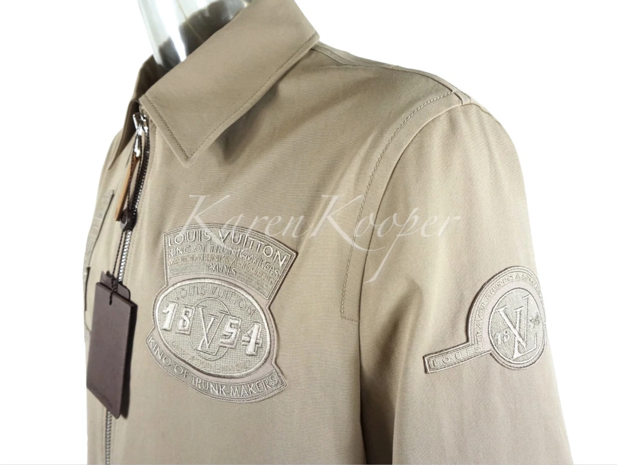 NEW LOUIS VUITTON MEN VvV PATCH GASTON JACKET COAT BEIGE BLOUSON