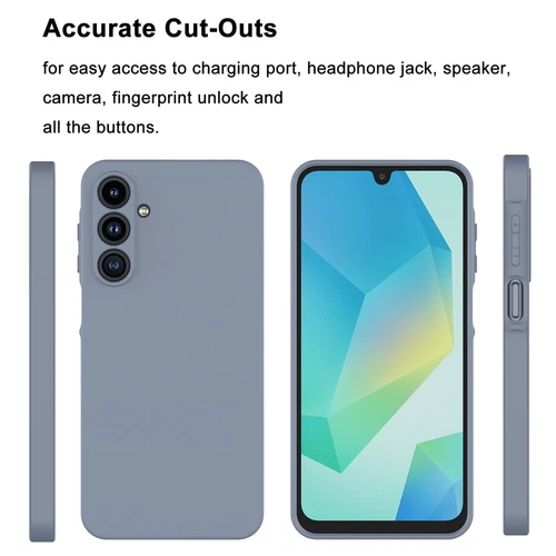 Funda de silicona a prueba de golpes para teléfono Samsung Galaxy A16 5G + vidrio templado - Imagen 10 de 39