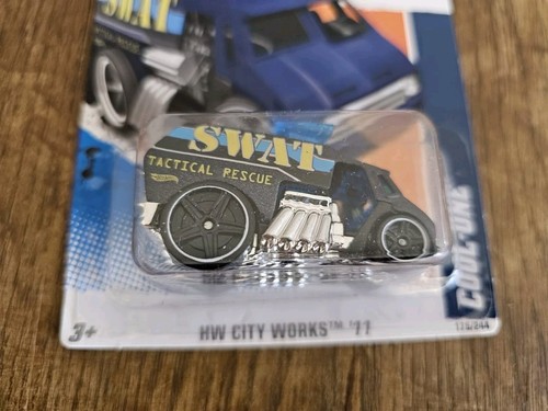 2011 Hot Wheels #175 City Works-SWAT Tactical Rescue COOL-ONE; Dark Blue - Picture 2 of 3