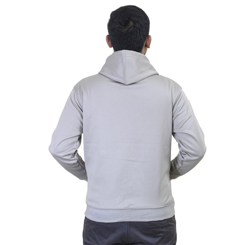 Zip Up Hoodie Mens Fleece Plain Zipper Hooded Sweatshirt Polyester Zipped Jumper - Picture 4 of 42