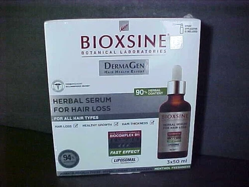 Bioxsine Botanical DermaGen Liquid Herbal Serum Hair Loss 3 X 50 ml Sealed NIB