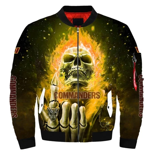 Washington Commanders Men's Flight Bomber Jacket