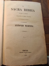 FIRENZE 1851 LA SACRA BIBBIA da MONSIGNORE ANTONIO MARTINI VOL.I-13373