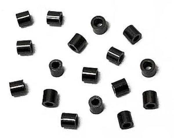 Crimpado, óxido negro tubos de 2,5 x 2,5 mm cuentas de prensado con identificación de 1,3 mm 1/2 oz (250) * Foto 3 de 3