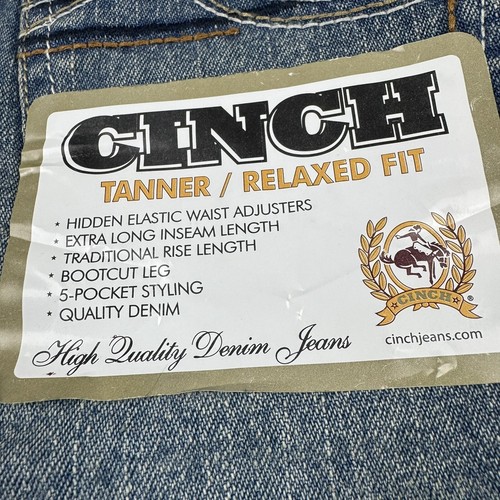 New Cinch Jeans Boys 14S Tanner Bootcut Relaxed Fit Blue Denim Cowboy Western - Picture 18 of 21