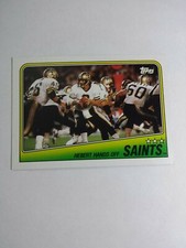 NEW ORLEANS SAINTS BOBBY HEBERT 1988 TOPPS FOOTBALL CARD # 54 C4894