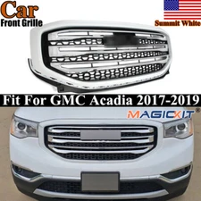 Front Bumper Grille Grill Assembly Summit White Fits GMC Acadia SLE Denali 17-19