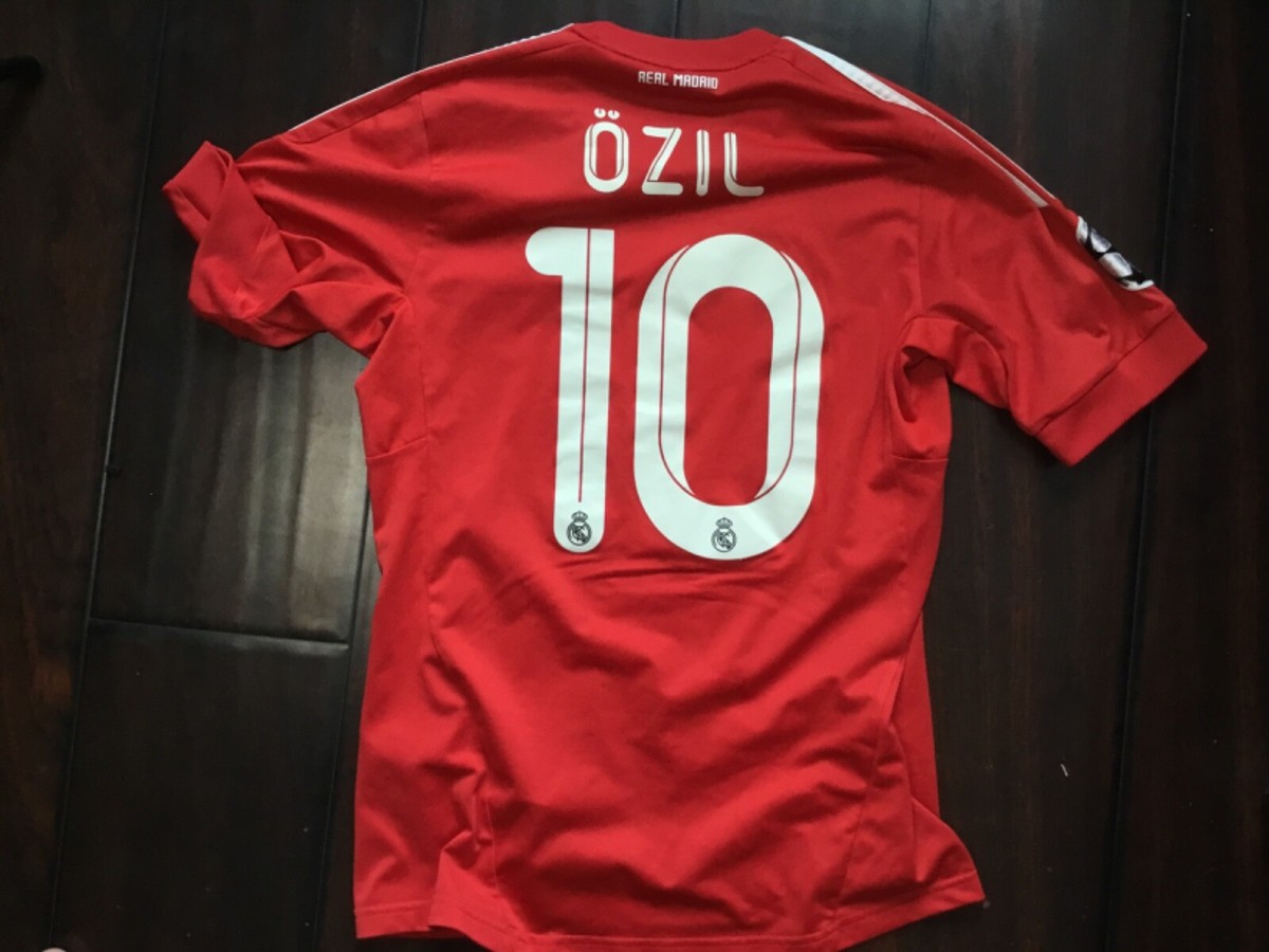 年始セール　レアルマドリード  レア 3rd 赤 2011-12 レアル・マドリード サッカーユニフォーム メンズ SIZE O レッド CL