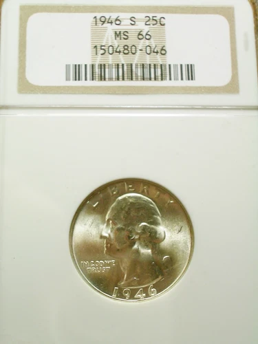 AWESOME BRILLIANT 1946-S MS66 WASHINGTON QUARTER - NGC PRICED TO SELL!
