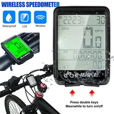Wireless Cycling Bike Bicycle LCD Cycle Speedometer Waterproof Computer Odometer