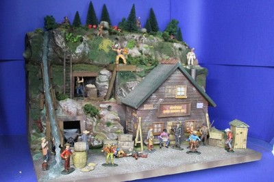 2847 Potters Gold Mine, Wild West, zu 7cm Sammelfiguren, Fertigmodell in Compos.