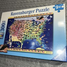 RAVENSBURGER Puzzle of The United States Map 300XXL Pcs Homeschooling Historical