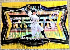 2025 Panini Select - Diamond Level Aaron Judge GOLD PULSAR Prizm /10. # 1 of 10.