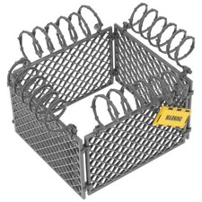  1 Set Building Block Fence Miniature Plastic Farm Fence for Animals Plastic