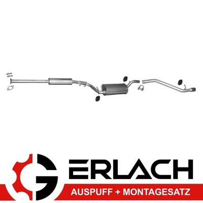 Auspuff für Mazda 3 1.4i 1.6i 16V 2003-2008 Auspuffanlage *4424