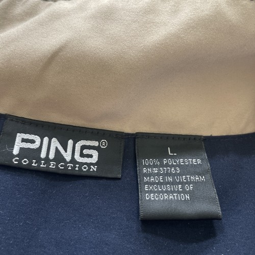 PING Collection Men's Jacket Medium Blue Half Sleeve Golf Pullover LARGE Lined - Picture 9 of 12