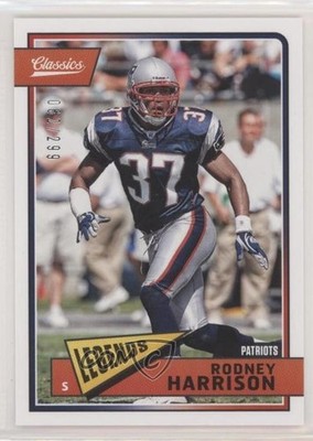 2018 Panini Classics Legends Red Back 62/299 Rodney Harrison #181 l8x