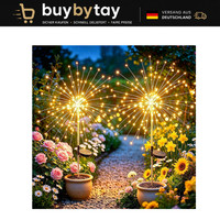 Solarleuchten 120 Led 2 StüCk Wetterfest 8 Modi Gartenstecker Deko AußEn