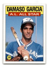 Damaso Garcia 1986 Topps All-Star #713 Toronto Blue Jays Mint