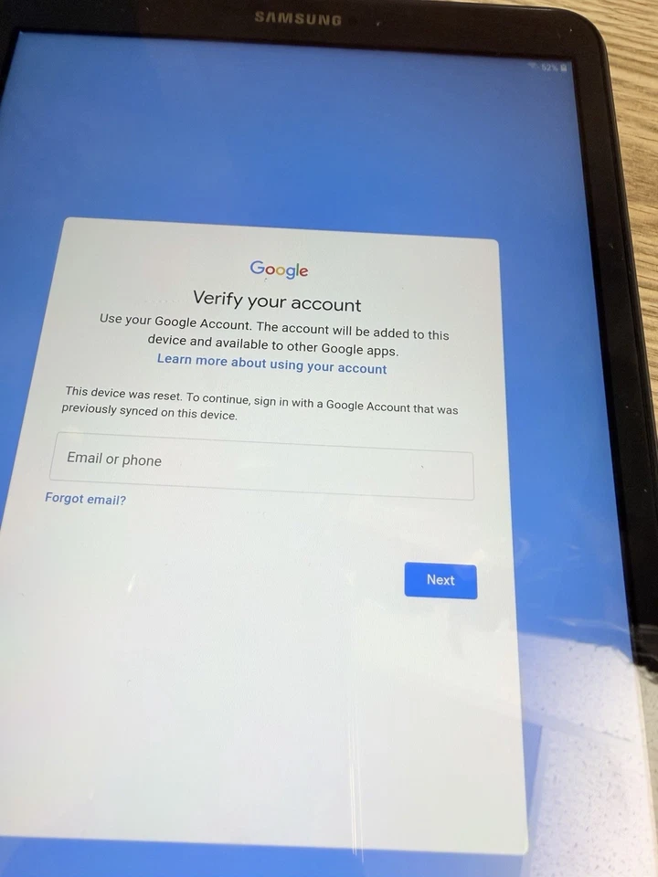 📱 Samsung Galaxy Tab A SM-T580 16 GB 🔒 FRP Loc🔐ked - Para piezas o reparación Foto 2 de 4