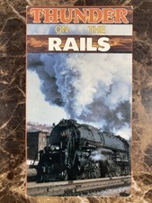 Thunder on the Rails VHS Tape 1990 Documentary Steam Trains Railroads Old West
