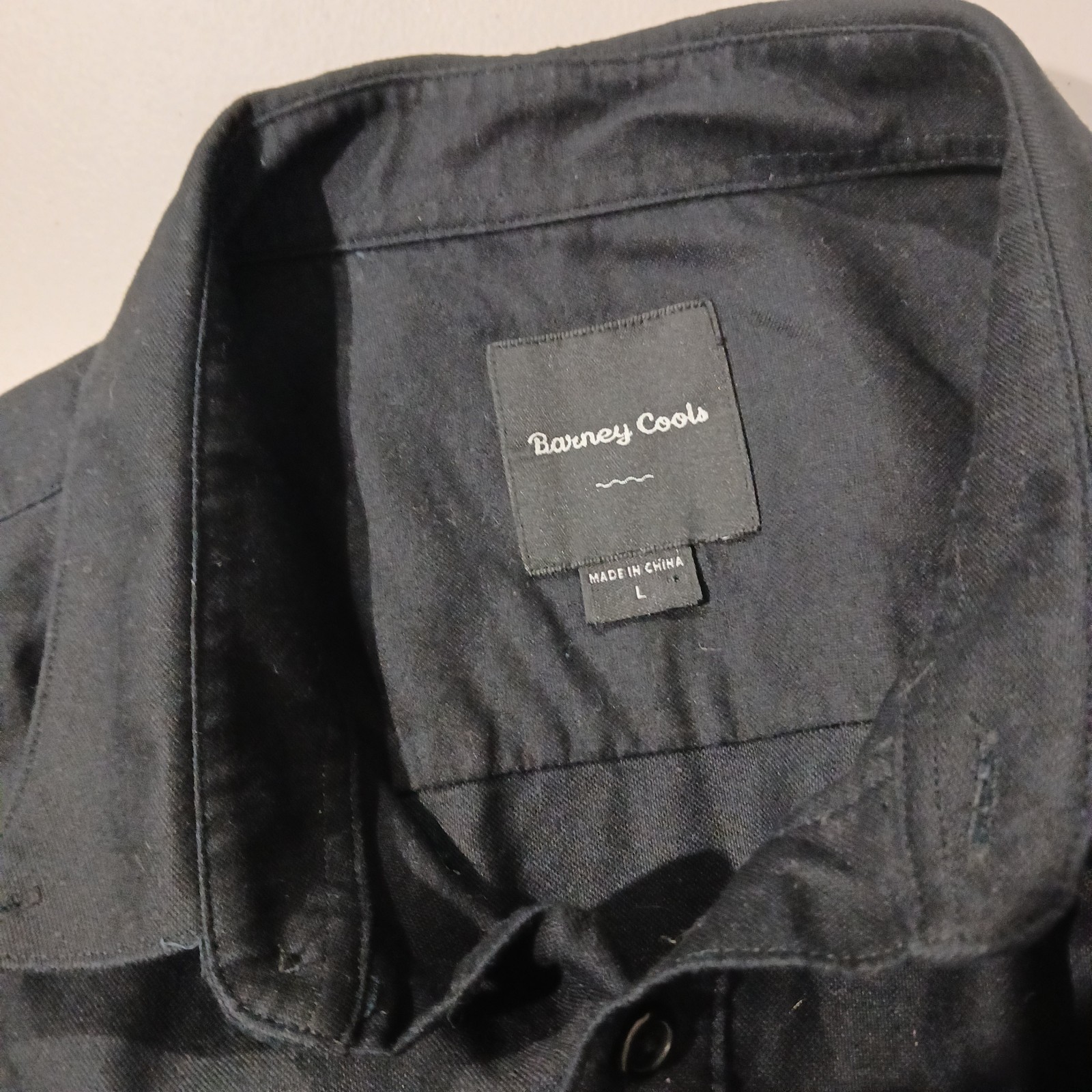 Barney Cools B Cools Black Button Up Long Sleeve … - image 7