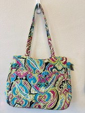 Vera Bradley Blue Lagoon Paisley Large Tote S...
