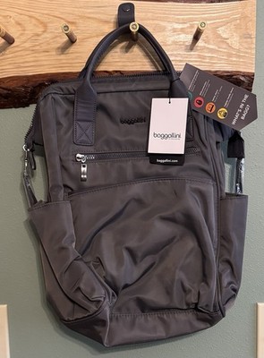 Baggallini Soho Women's Dark Gray Laptop Backpack Travel Bag