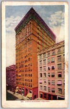 1904 Unity Building Chicago Illinois Antique Divided Back Postcard