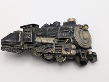 Vintage 1980 Great American Buckle Co Train Locomotive Belt Buckle J272
