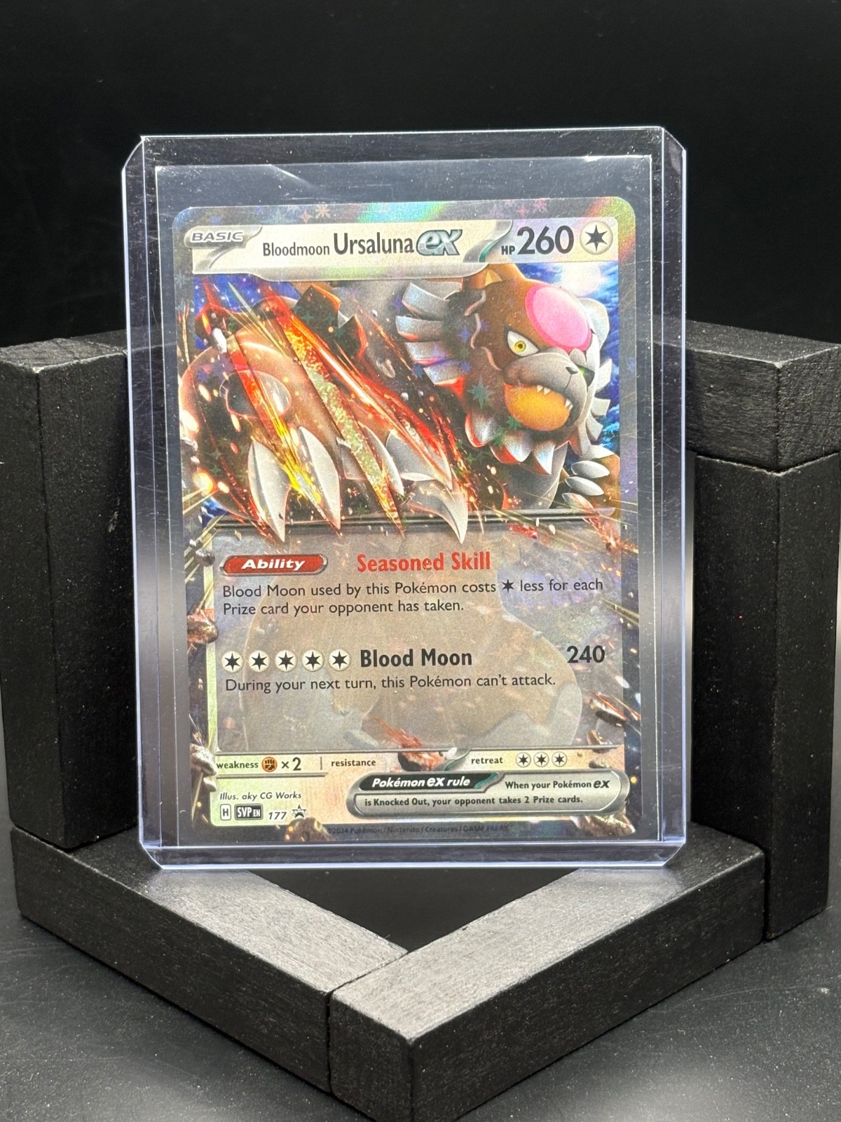 Bloodmoon Ursaluna EX 177 Scarlet & Violet Black Star Promo Holo Pokemon TCG NM