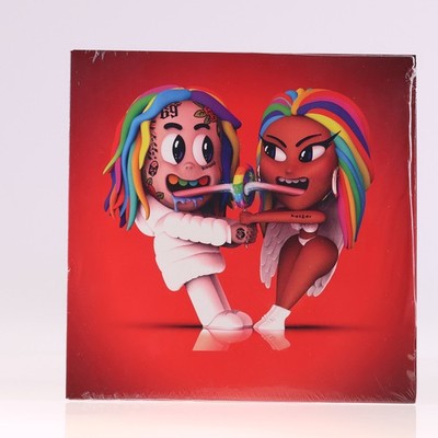 6IX9INE With Nicki Minaj Vynil Troll Z Vynil - Blau Gestreift Neu