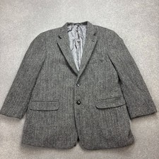 Harris Tweed Sakko Erwachsene 44R Grau Countr...
