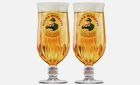 2x Birra Moretti One Pint 20oz Beer Glass Brand New LATEST DESIGN 2026 CE M26