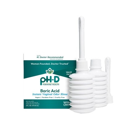 - Instant Odor Rinse with Boric Acid for Vaginal Odor - Vegan, Paraben-Free, ...