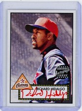 2001 Topps Heritage Richard Hidalgo Red Ink Real Ones Auto 32/52 Astros MLB