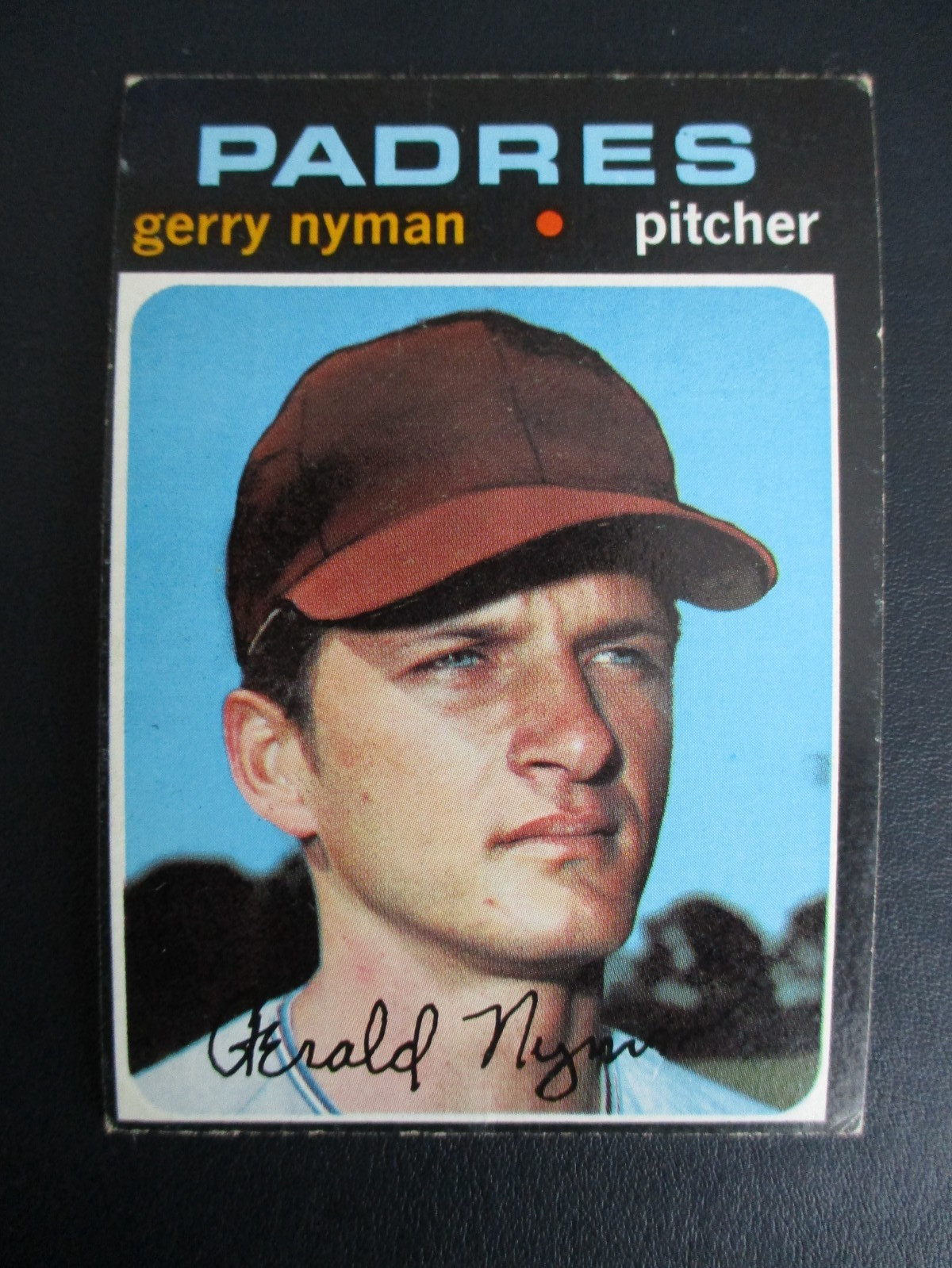 1971 Topps HIGH # 656 Gerry Nyman VG condition San Diego Padres SHIPPING IS FREE