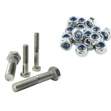 10x PTO Safety Shaft Shear M8/M10 Bolts & Nuts to fit Mowers, Grass Toppers