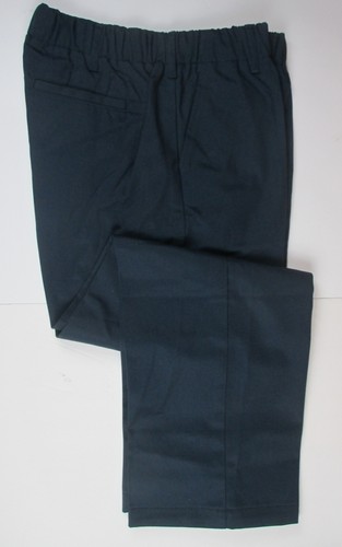LANDS END Navy School Uniform Elastic Waist Pull-On Chino Pants Womens 6 NEW