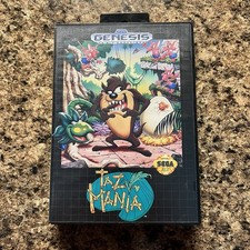 Taz-Mania (Sega Genesis 1992) Complete CIB Manual Inserts Tazmania CLEAN