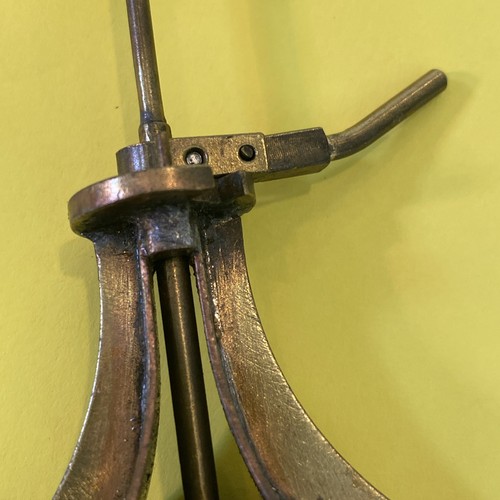 Vintage Operating Brass Switch Stand Tall w/ Target, G Scale Gage 3 1/2” L* - Picture 8 of 8