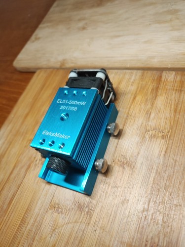 500mW EleksMaker EL01 Blau Modul Laser Gravierwerkzeug Wil Höhenverstellung - Bild 1 von 6