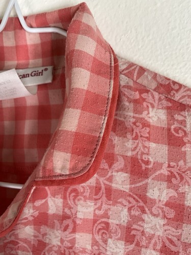 American Girl Gingham Pajamas Set from Match Your Doll Little Girls Size S 7/8 - Picture 4 of 8