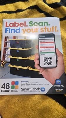 SmartLabels QR Code Identification Labels 48 Ct 2.5 x 2.5 in Permanent Adhesive