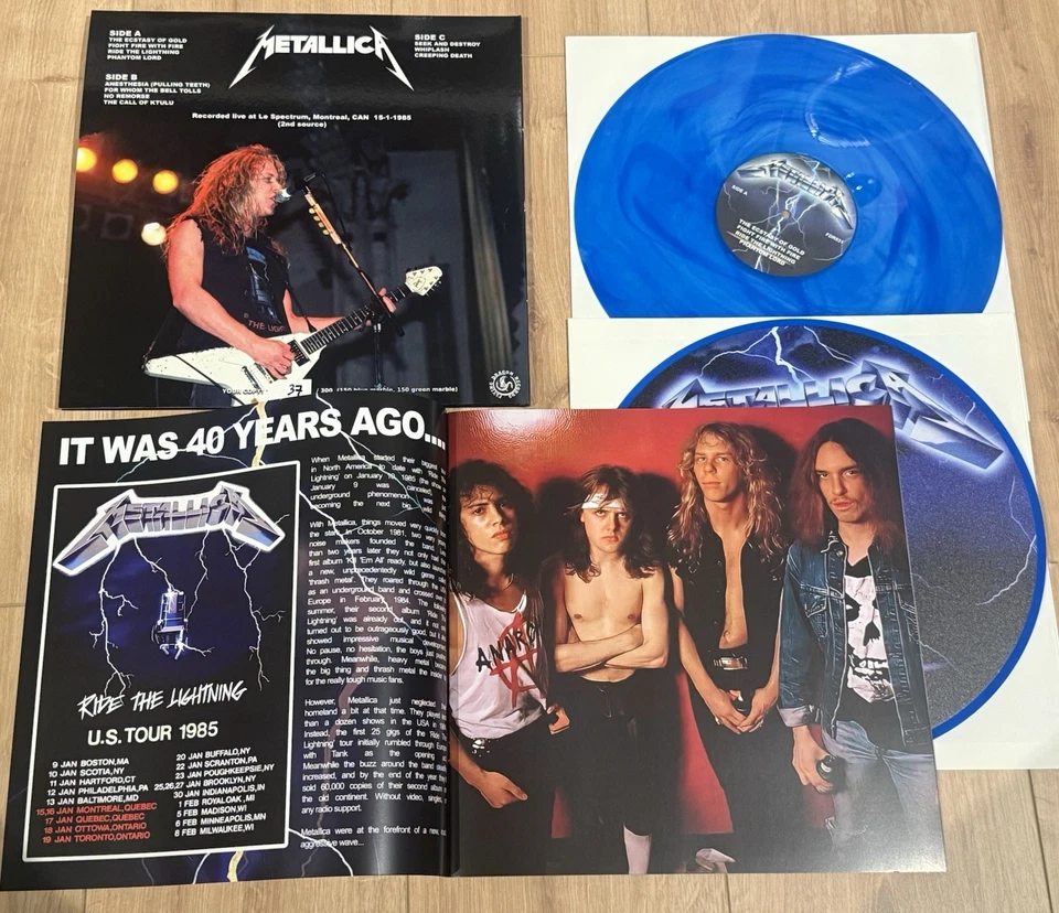 METALLICA - Thrashing Montreal 2 X LP Blue Lim. 150 Gatefold Slayer - Bild 4 von 4